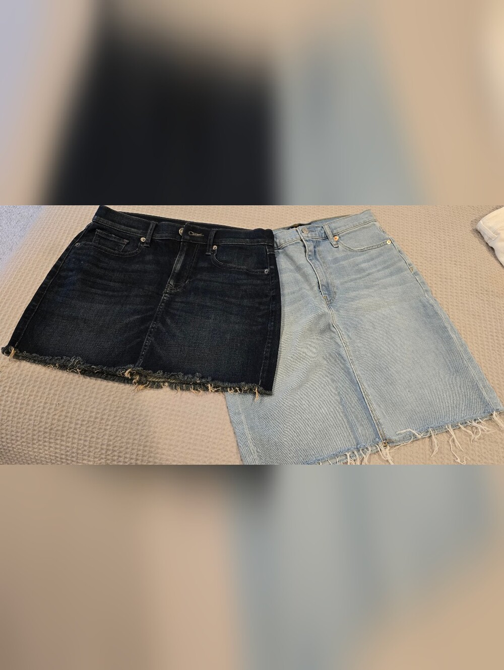 NWOT Denim Skirt DUO - Dark Wash & Light Wash
